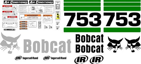 skid steer stickers|heavy equipment replacement decals.